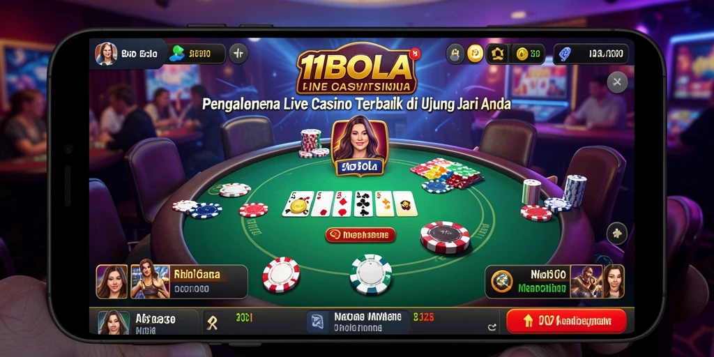 Tampilan gameplay Live Casino yang seru dan menarik di 11BOLA.