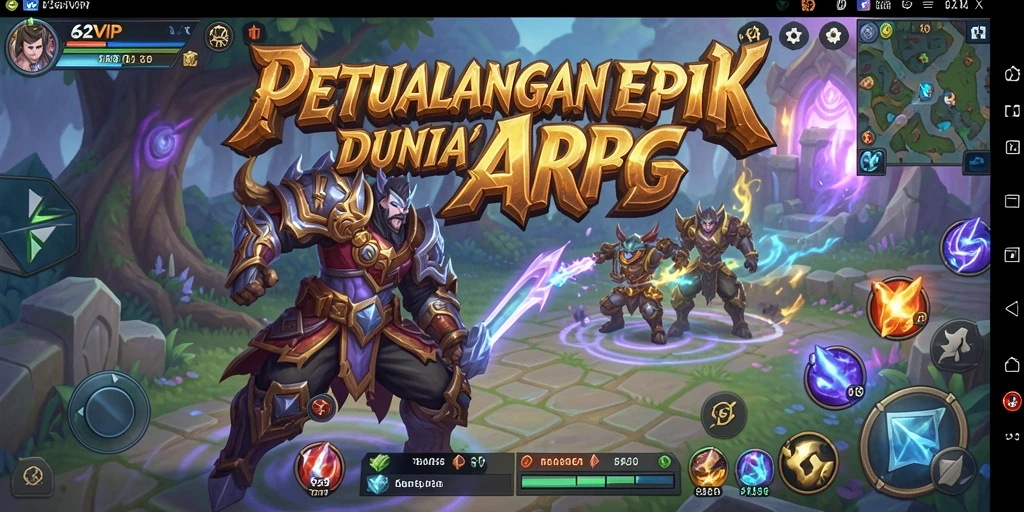 Tampilan menarik dari gameplay epik di 62VIP.