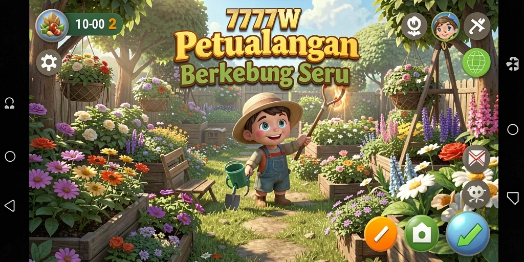 Gameplay seru dalam dunia berkebun yang menawan di 7777W.