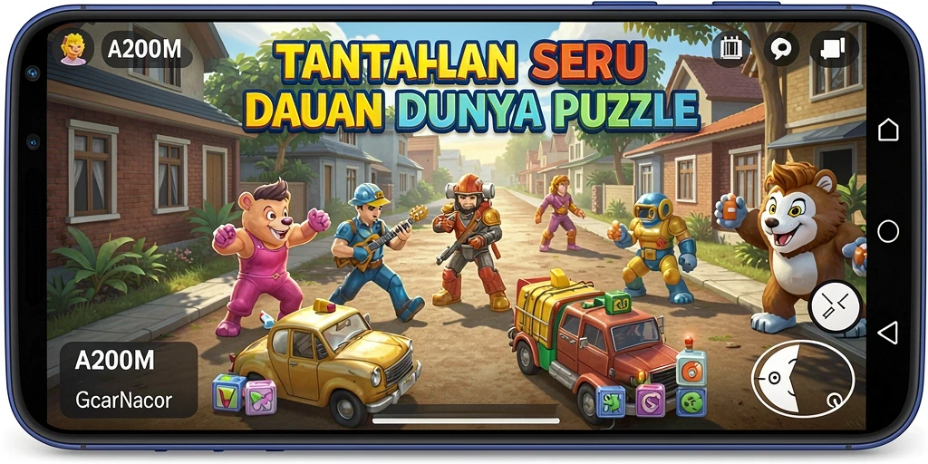 Tampilan menarik dari gameplay A200M yang seru dan menantang.