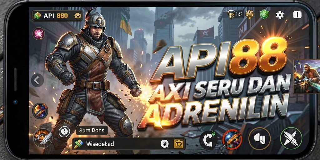 Tampilan gameplay intens dari API88 yang memukau.