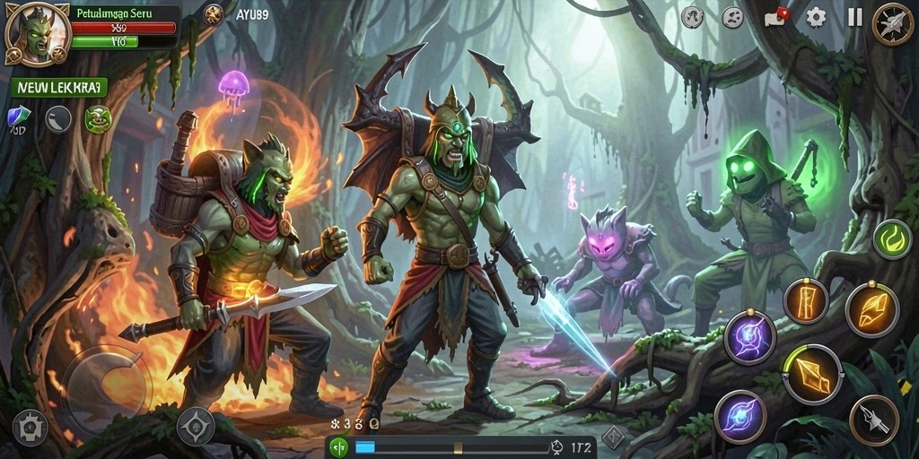 Tampilan menarik dari gameplay petualangan AYU89 yang mengasyikkan.