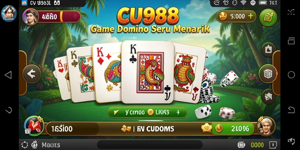 Tampilan gameplay seru di CU888 dengan berbagai tantangan Domino.