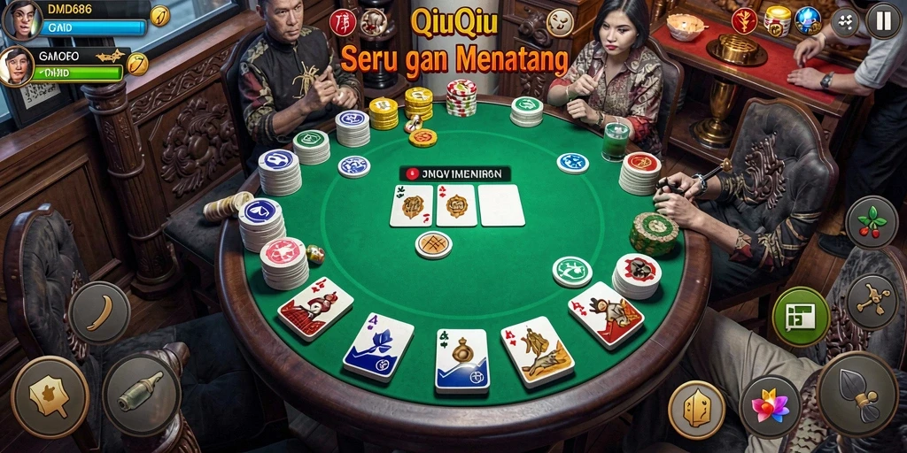 Screenshot gameplay DMD686 yang penuh tantangan QiuQiu.