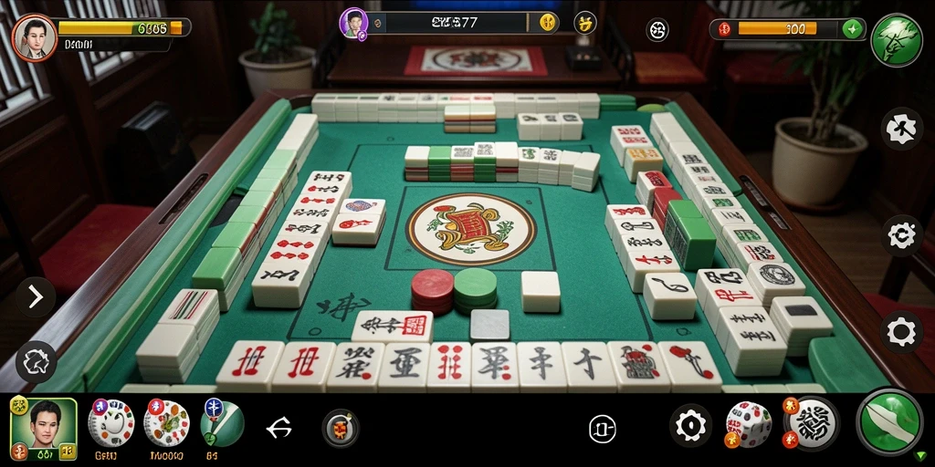 Gameplay menarik dari EOS77 yang menampilkan Mahjong.