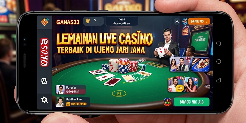 Screenshot dari gameplay Live Casino yang menarik di GANAS33.
