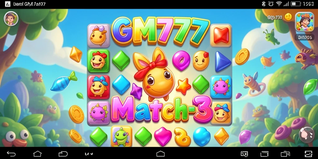 Tampilkan gameplay seru dari GM777 dalam aksi Match-3.