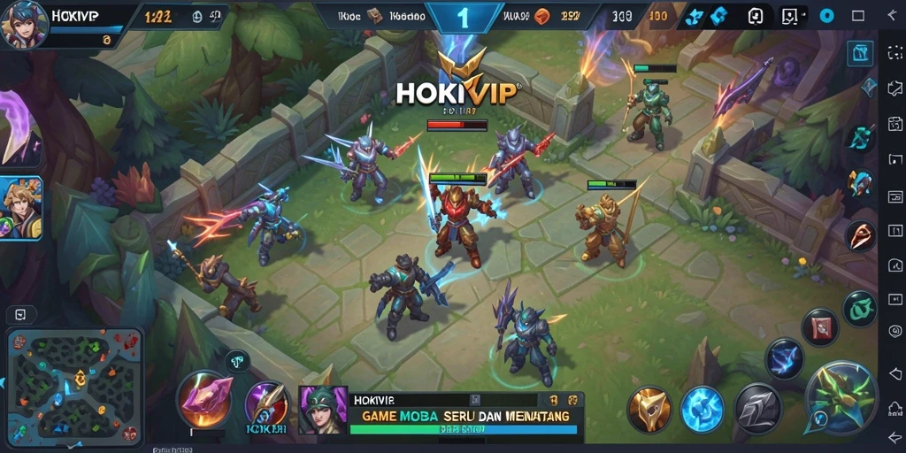 Tampilan gameplay HOKIVIP yang menantang dan seru.