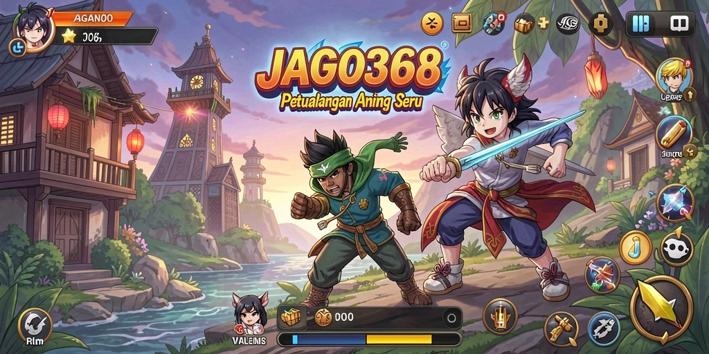Tampilan gameplay seru dalam JAGO368 dengan karakter Anime.