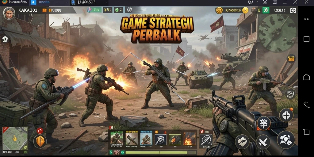 Tangkapan layar gameplay KAKA303 menampilkan pertempuran strategis yang mendebarkan.