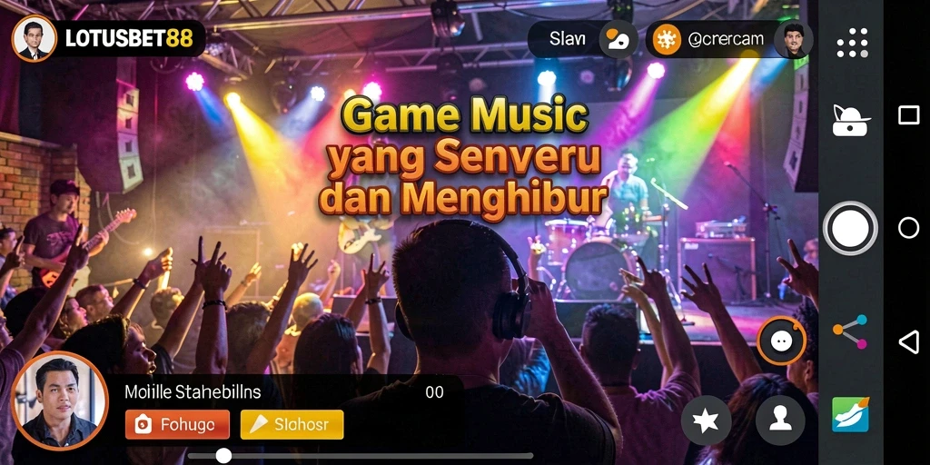 Screenshot gameplay LOTUSBET88 menampilkan pemain menikmati musik interaktif.