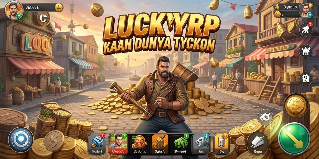 Tampilan gameplay LUCKYRP yang menampilkan pengalaman tycoon yang seru.
