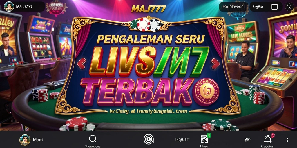 Tampilan menarik dari gameplay Live Casino MAJ777 dengan dealer interaktif.