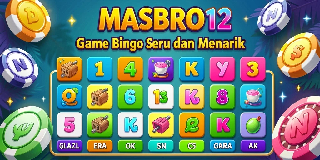 Tampilan gameplay seru di MASBRO12 dengan fitur Bingo yang menarik.