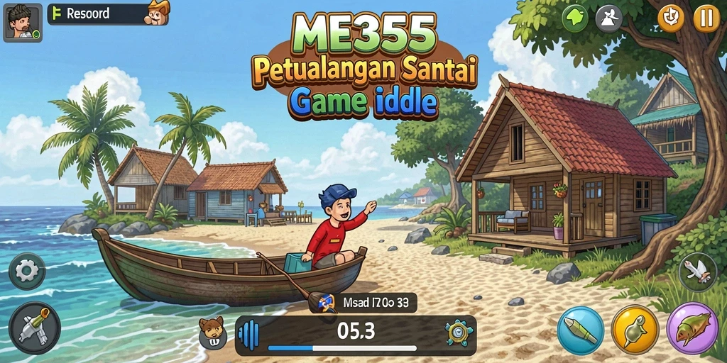 Tampilan gameplay ME355 yang menarik dan menawan dalam genre Idle.
