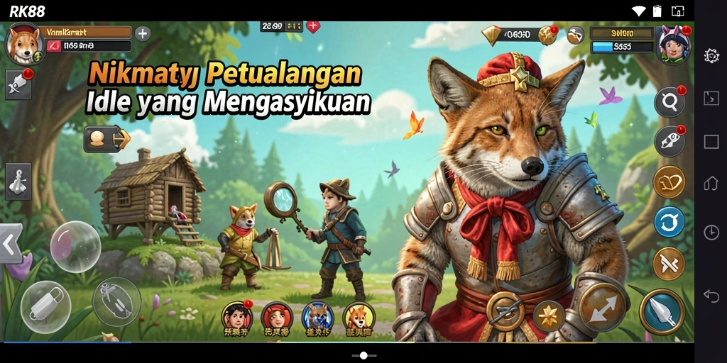 Tampilan gameplay RK88 yang seru dan menarik.