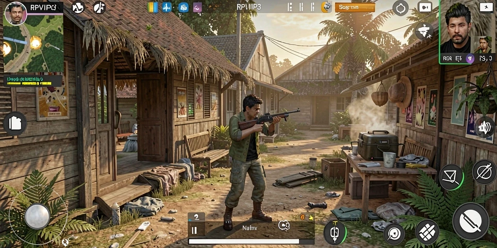 Screenshot RPVIP3 menampilkan gameplay simulasi yang realistis dan interaktif.