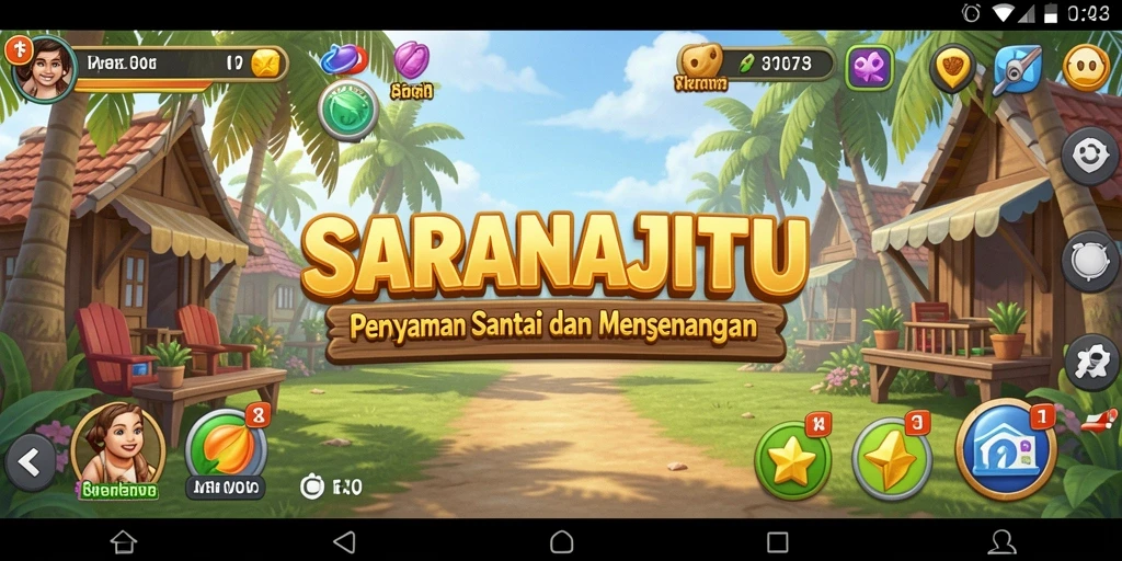 Screenshot gameplay SARANAJITU yang menampilkan momen seru.