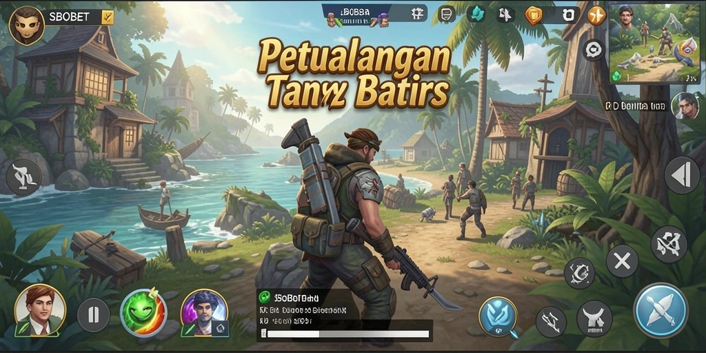 Screenshot gameplay <strong>SBOBET</strong> yang menampilkan petualangan seru di dunia terbuka.