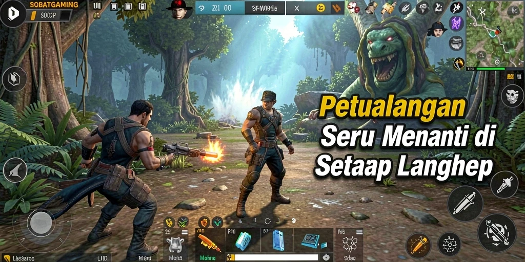 Tampilan gameplay seru dari SOBATGAMING dalam petualangan yang mengasyikkan.