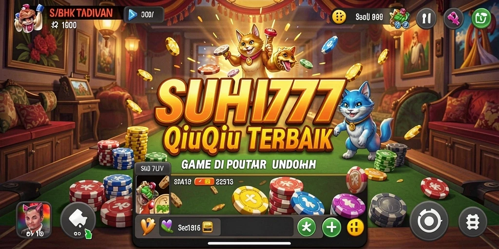 Tampilan gameplay seru dalam SUHU777 QiuQiu.