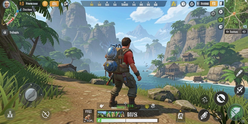 Screenshot dari gameplay <strong>VV62</strong> yang menampilkan dunia terbuka yang epik.