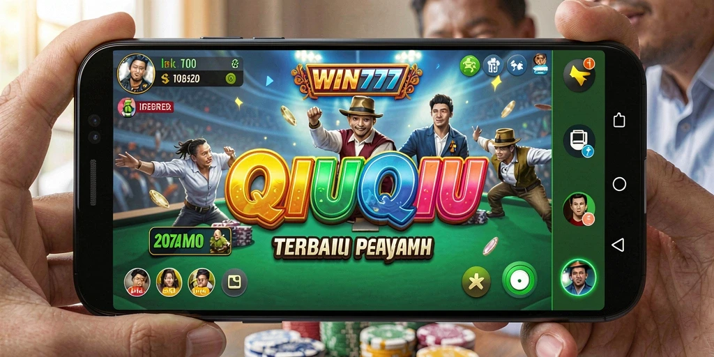 Tampilan gameplay seru QiuQiu pada WIN777.