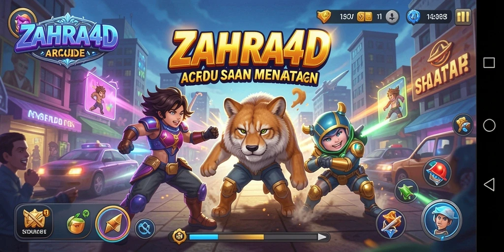 Gameplay ZAHRA4D yang seru dan penuh tantangan dalam dunia Arcade.