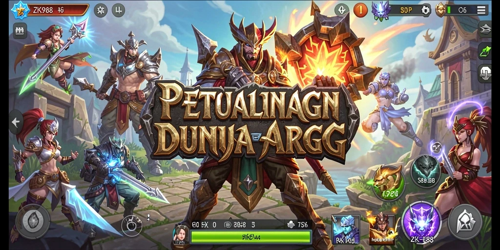 Tampilan gameplay mendebarkan dari ZK988 dalam dunia ARPG.